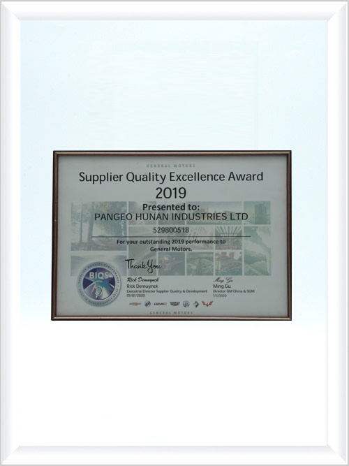 通用汽车-卓越品质奖